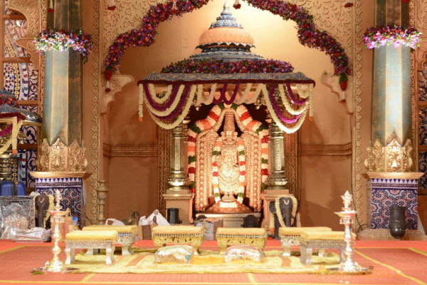 Balakrishna's Daughter Tejaswini Marriage Mandap Sets Photos 