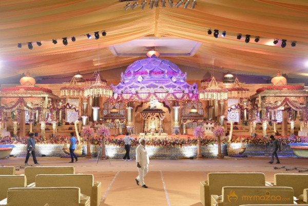 Balakrishna's Daughter Tejaswini Marriage Mandap Sets Photos 