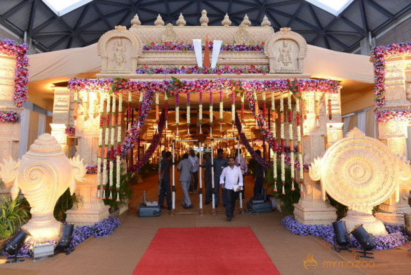 Balakrishna's Daughter Tejaswini Marriage Mandap Sets Photos 