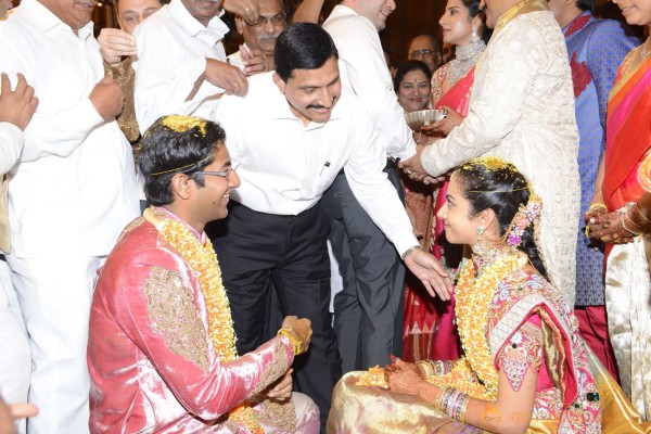 Balakrishna's Daughter Tejaswini Weds Sri Bharat Wedding Photos 