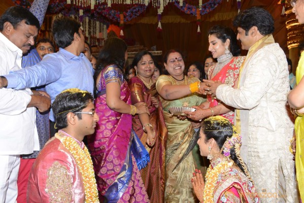 Balakrishna's Daughter Tejaswini Weds Sri Bharat Wedding Photos 