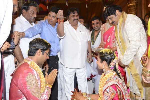 Balakrishna's Daughter Tejaswini Weds Sri Bharat Wedding Photos 