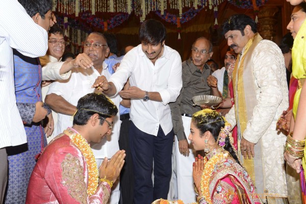 Balakrishna's Daughter Tejaswini Weds Sri Bharat Wedding Photos 