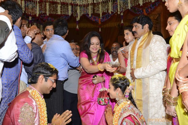 Balakrishna's Daughter Tejaswini Weds Sri Bharat Wedding Photos 