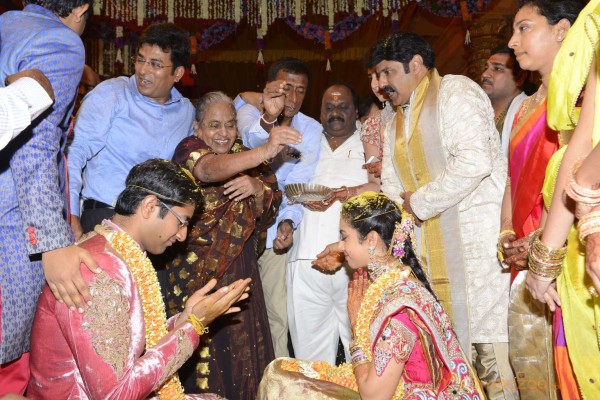 Balakrishna's Daughter Tejaswini Weds Sri Bharat Wedding Photos 