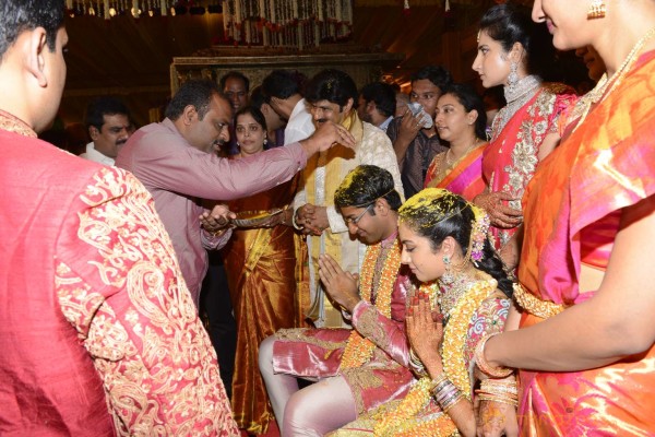 Balakrishna's Daughter Tejaswini Weds Sri Bharat Wedding Photos 