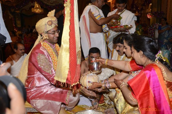 Balakrishna's Daughter Tejaswini Weds Sri Bharat Wedding Photos 