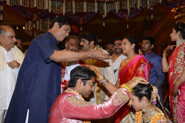 Balakrishna's Daughter Tejaswini Weds Sri Bharat Wedding Photos 