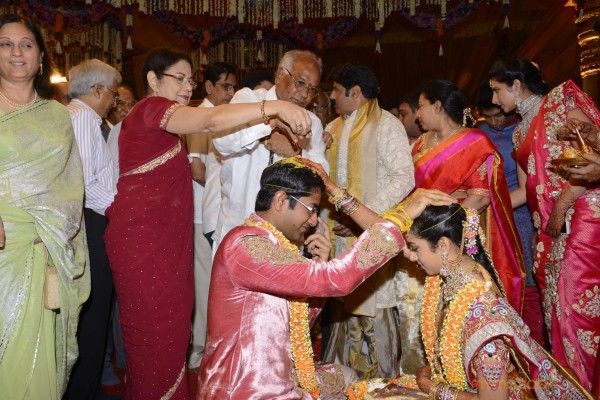 Balakrishna's Daughter Tejaswini Weds Sri Bharat Wedding Photos 