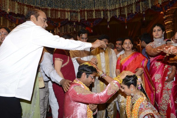 Balakrishna's Daughter Tejaswini Weds Sri Bharat Wedding Photos 