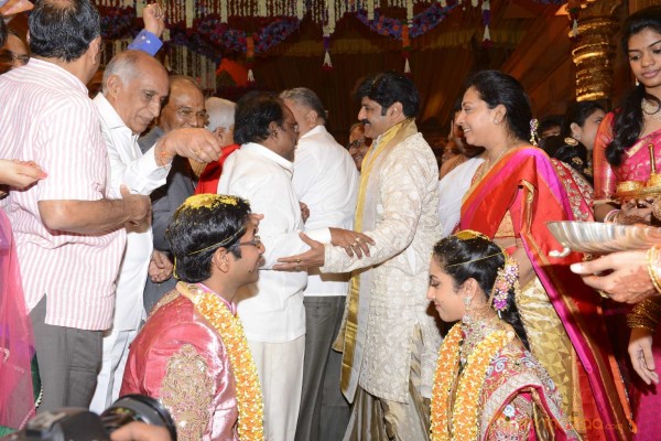 Balakrishna's Daughter Tejaswini Weds Sri Bharat Wedding Photos 