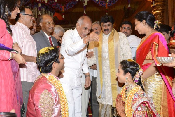 Balakrishna's Daughter Tejaswini Weds Sri Bharat Wedding Photos 