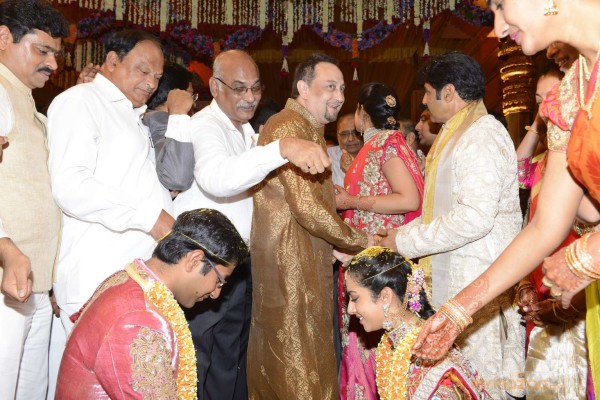 Balakrishna's Daughter Tejaswini Weds Sri Bharat Wedding Photos 