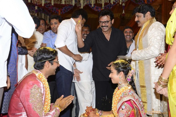 Balakrishna's Daughter Tejaswini Weds Sri Bharat Wedding Photos 