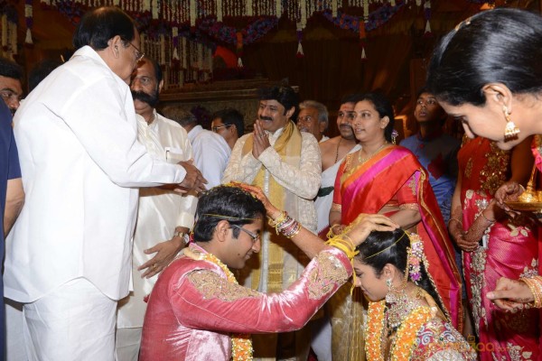 Balakrishna's Daughter Tejaswini Weds Sri Bharat Wedding Photos 