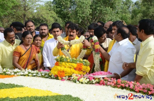 Nandamuri Family at NTR Ghat 