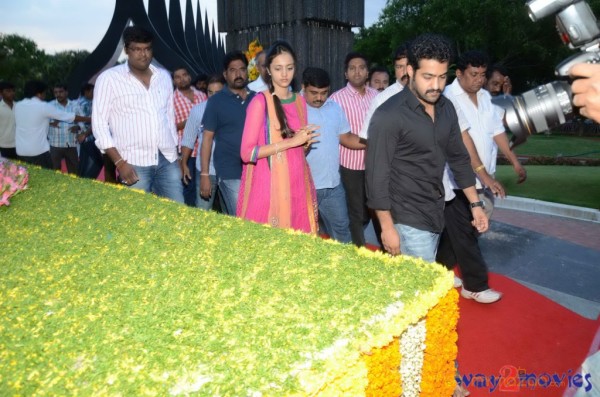 Nandamuri Family at NTR Ghat 