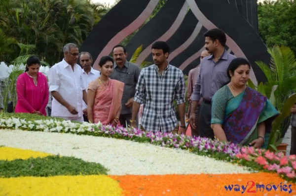 Nandamuri Family at NTR Ghat 