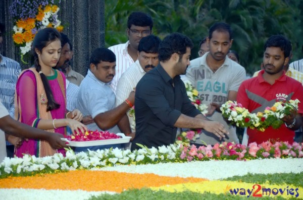 Nandamuri Family at NTR Ghat 