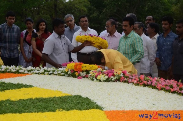 Nandamuri Family at NTR Ghat 