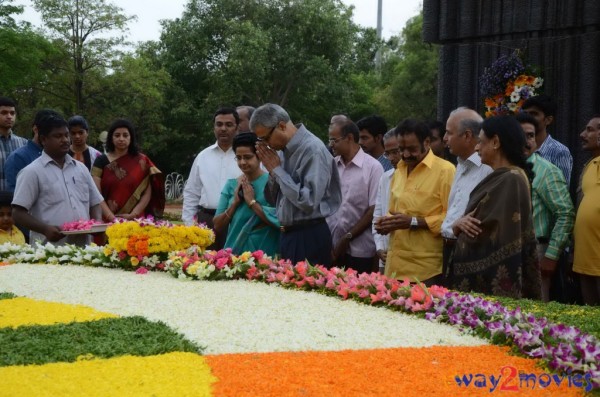 Nandamuri Family at NTR Ghat 