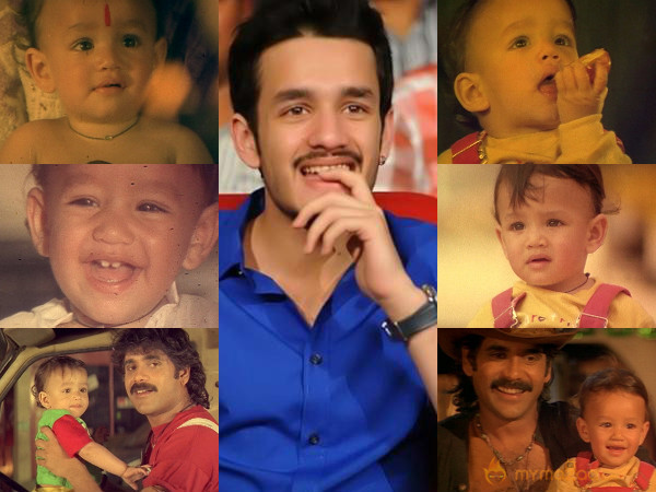 akhil akkineni childhood photos