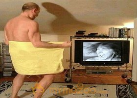Frightining Under Towel