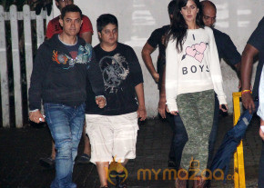 Aamir Khan & Katrina Kaif Snapped Shooting For Dhoom 3 