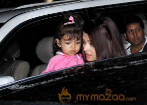 Abhishek Receives Aishwarya At Airport 