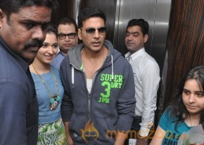 Akshay,Tamanna Promotes Entertainment Movie Photos photo 2