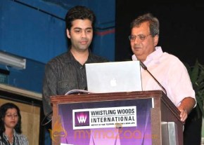 Karan Johar At Whistling Woods photo 5