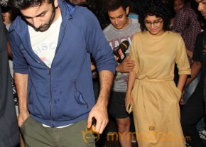 Ranbir Kapoor & Aamir Khan Snapped At Some Event  photo 6