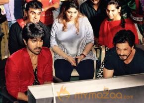 SRK with Ramcharan at Brucelee The fighter latest shooting spot stills photo 2
