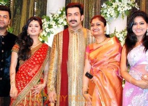 Prithviraj Supriya Menon Wedding Reception photo 4