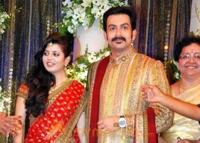 Prithviraj Supriya Menon Wedding Reception photo 9