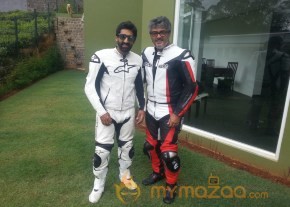 Ajitha With New BMW Bike photo 6