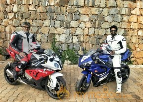 Ajitha With New BMW Bike photo 2