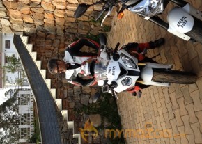 Ajitha With New BMW Bike photo 5