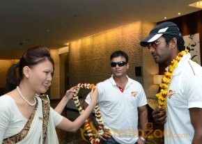 Chennai Rhinos Team At Park Hyatt Hyderabad photo 14