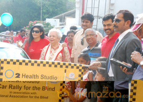 Karthi Flags Off O2 Car Rally For The Blind Event  photo 17