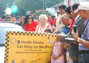 Karthi Flags Off O2 Car Rally For The Blind Event  photo 21