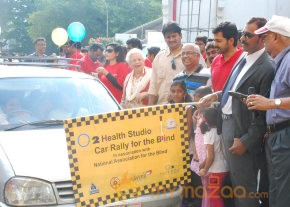 Karthi Flags Off O2 Car Rally For The Blind Event  photo 2