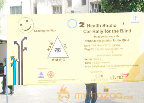 Karthi Flags Off O2 Car Rally For The Blind Event  photo 13