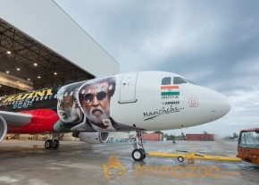 Rajinikanth Kabali AirAsia Special Flight Photos photo 2