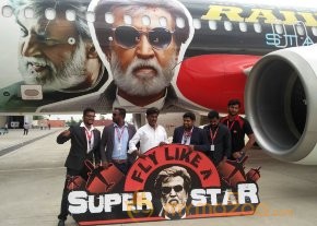 Rajinikanth Kabali AirAsia Special Flight Photos photo 7