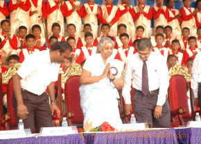Singer S Janaki At Velammal Matric School Event photo 27