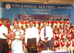 Singer S Janaki At Velammal Matric School Event photo 32