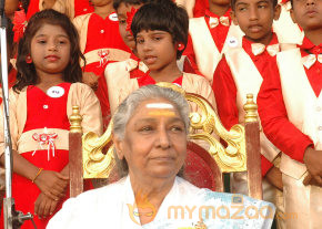 Singer S Janaki At Velammal Matric School Event photo 29