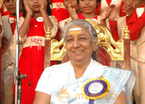 Singer S Janaki At Velammal Matric School Event photo 17