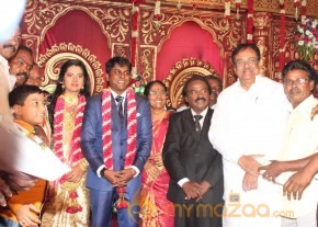 Vasanthakumar Son Wedding Reception Stills photo 16